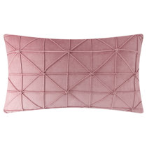 Pink velvet clearance pillow shams